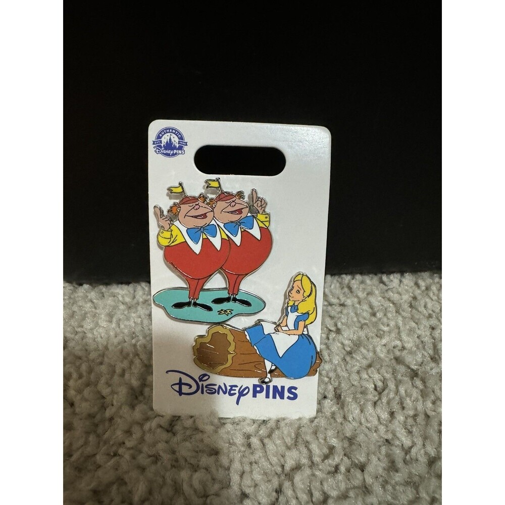Disney Parks Alice In Wonderland Tweedle Dee & Dum 2 Pc. Pin Set 2024 NEW Lot